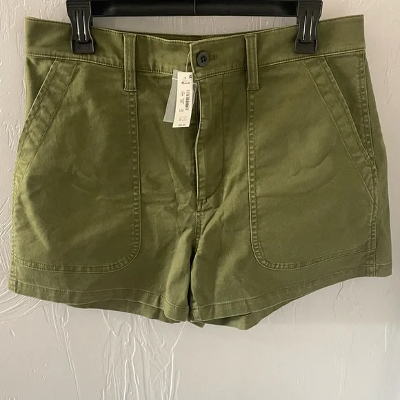 Madewell The Perfect Vintage Fatigue Short Olive Size 29 NWT - Picture 2 of 4